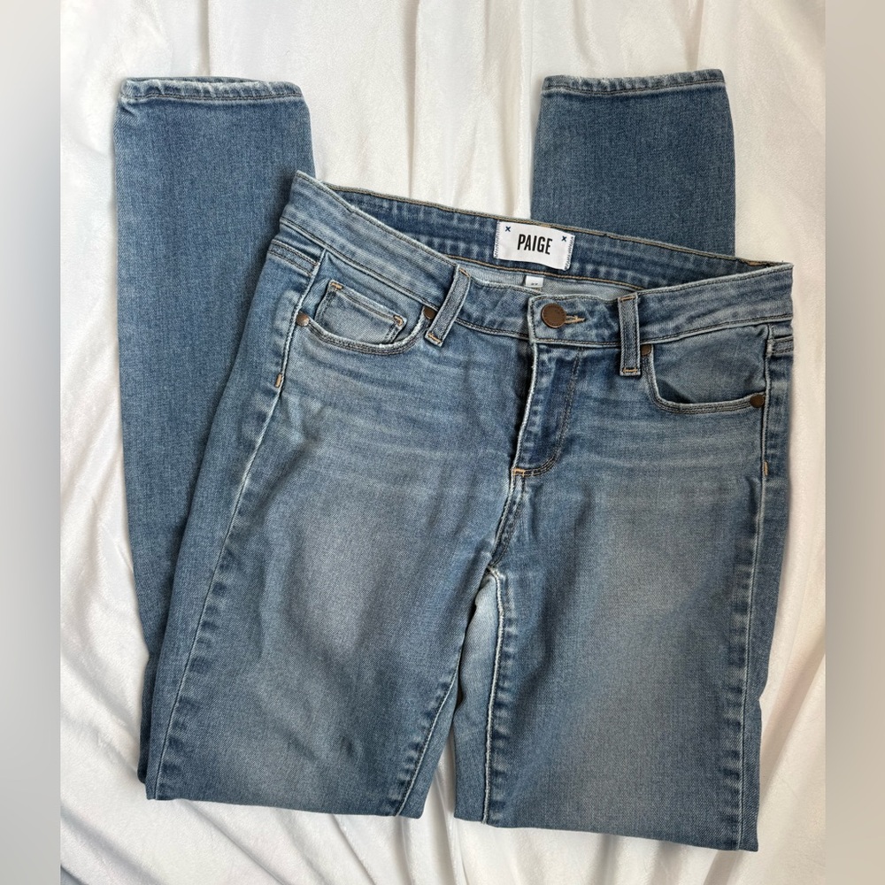 PAIGE Women’s Blue Wash Skinny Jeans Size 27 Premium Denim